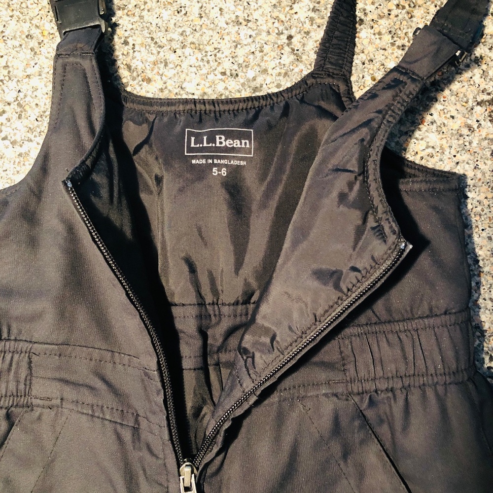 Boys LL Bean Bib Snow pant. Size 5/6